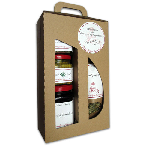 Manufaktur Löwenzahn Geschenkkarton "GrillGut"