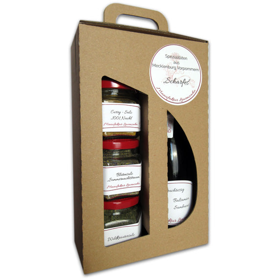 Manufaktur Löwenzahn Geschenkkarton "Scharfes"