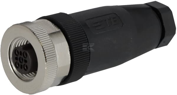 Stecker 4 P. Buchse M12 Code-B