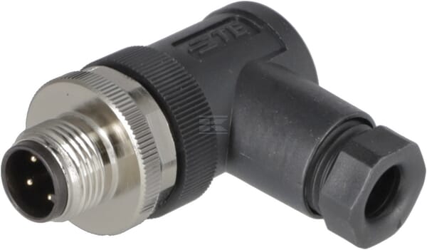 Stecker 4 P. Stecker M12 Code-A, 90 Grad