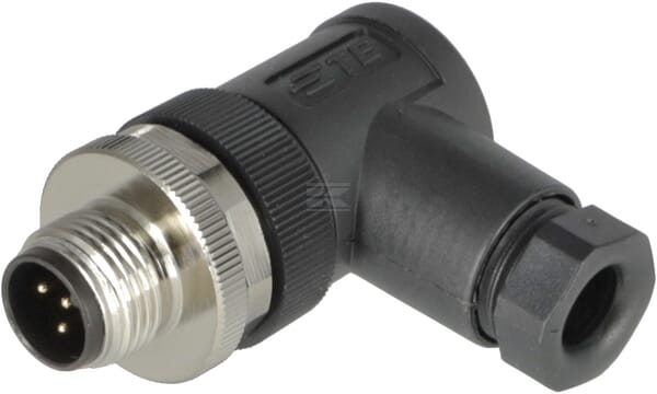 Stecker 5 P. Stecker M12 Code-A, 90 Grad