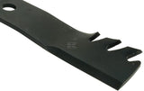 Rasenmähermesser, Länge 424mm, Zentralbohrung 20.2mm, mulchfunktion, Kramp