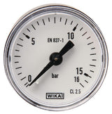 Manom.hinten Ø40mm 0-16bar