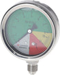 Manometer Ø63mm 0-8-15-25 1/4" BSP  Anschluss unten