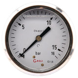Manometer Ø63 0-16bar ¼" hinte