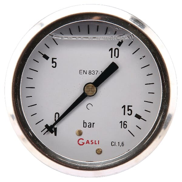 Manometer Ø63 0-16bar ¼" hinte