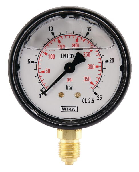 Manometer Ø63 0-25bar ¼" unten