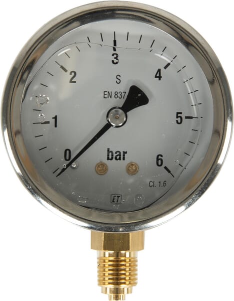 Manometer Ø63 0-6bar ¼" unten