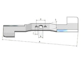 Rasenmähermesser CW 105 cm