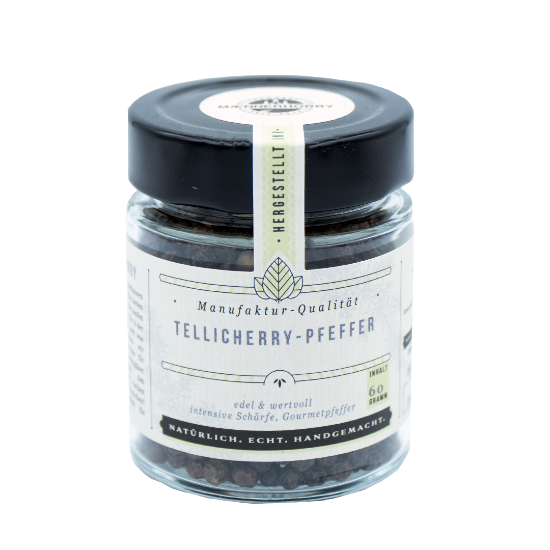 Tellicherry-Pfeffer fertig