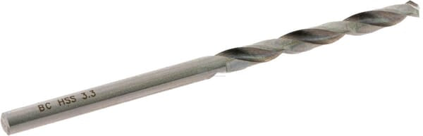 Bohrer 3.3x65mm, für Metall, Bohrcraft