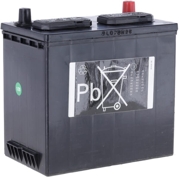 Nass geladene Batterie