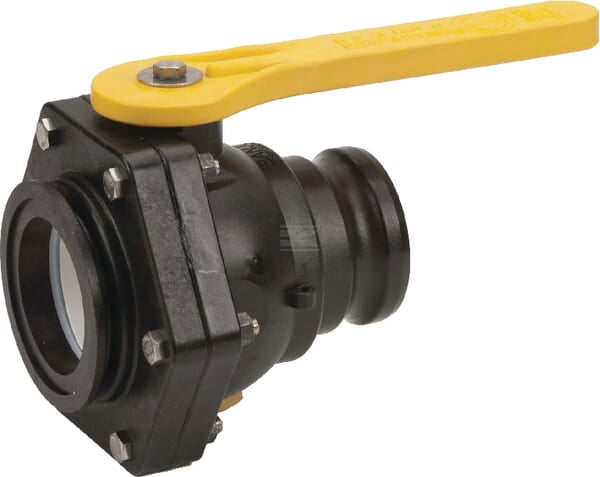 Kugelhahn 2-Wege 3" Flansch x 3"Camlock  V-Teil