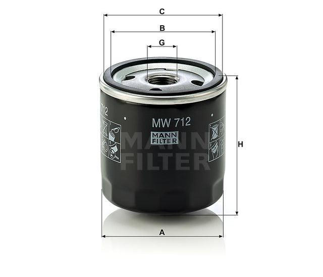 MW 712 Wechselfilter SpinOn