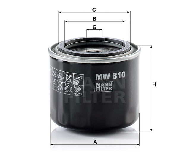 MW 810 Wechselfilter SpinOn