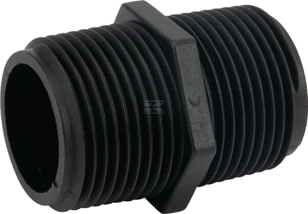 Kurzer Nippel aus Polyethylen 1"