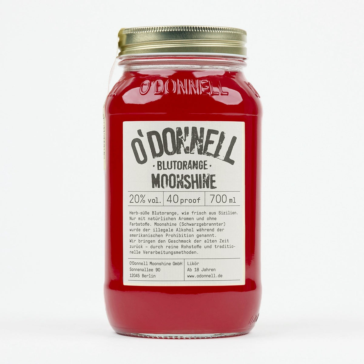 O'Donnell Moonshine Blutorange Likör - 20% vol.