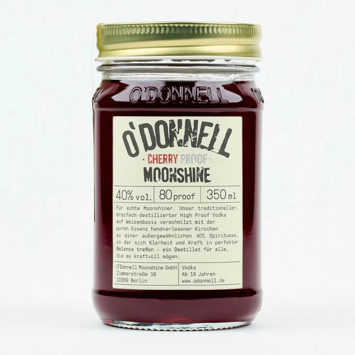 O'Donnell Moonshine Cherry Proof Vodka - 40% vol.