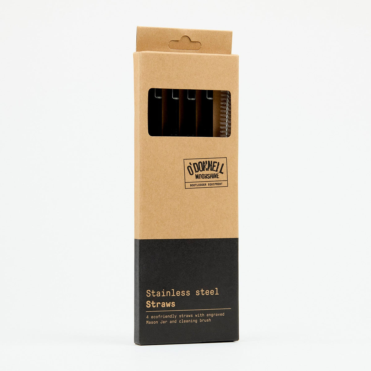 O'Donnell Moonshine Edelstahl-Strohhalm-Set