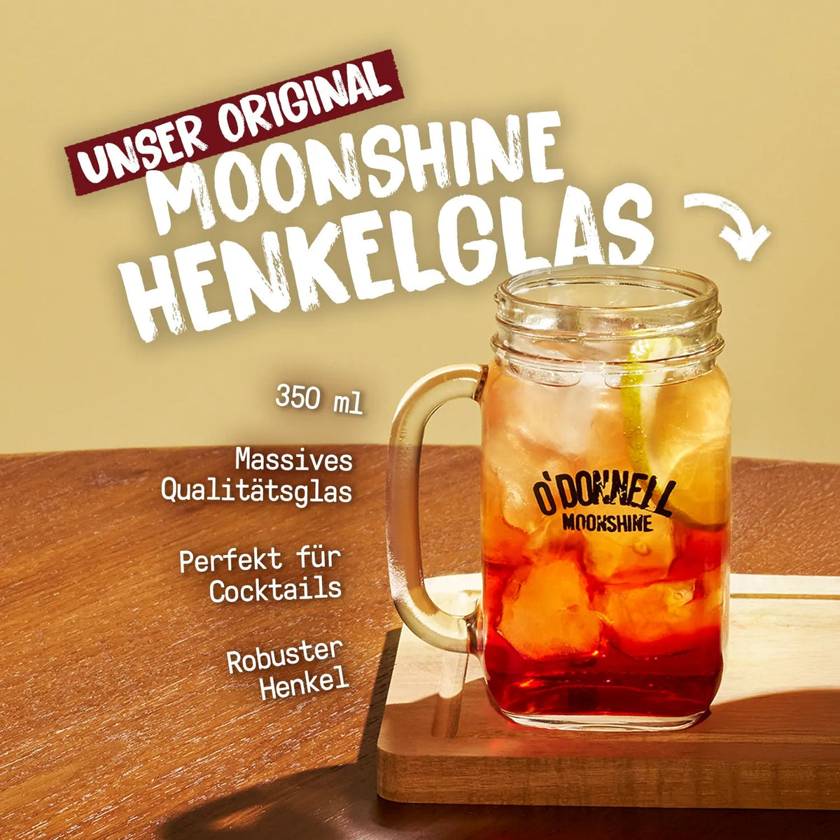 O'Donnell Moonshine 2er Moonshine Henkelglas