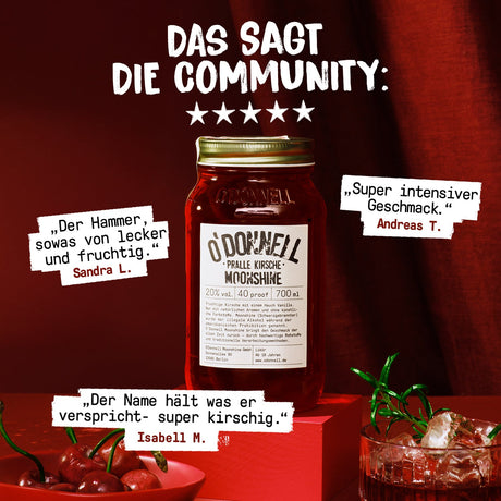 O'Donnell Moonshine Kirsche & Pfirsich Sommer Bundle