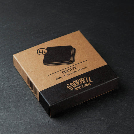 O'Donnell Moonshine Leder-Coaster Set (4 Stück)