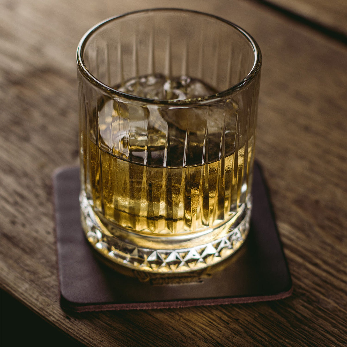 O'Donnell Moonshine Leder-Coaster Set (4 Stück)