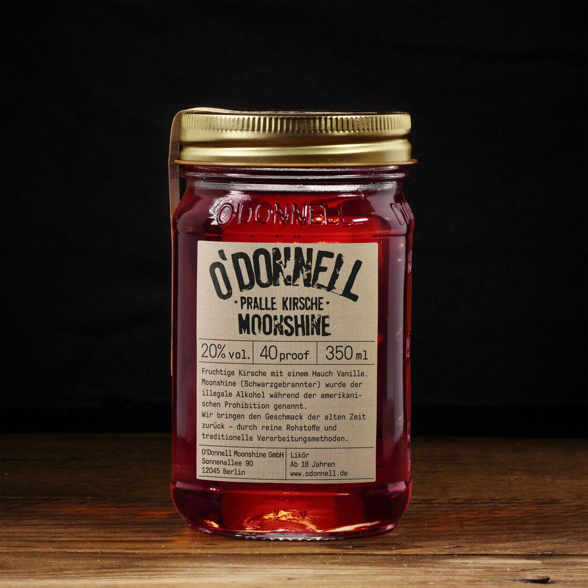 O'Donnell Moonshine Pralle Kirsche Likör - 20% vol.