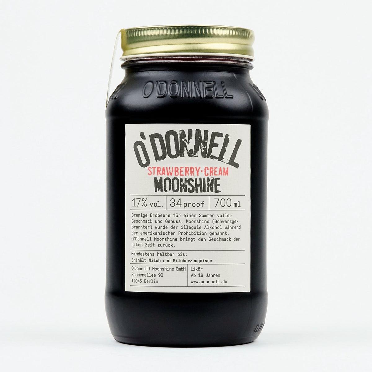 O'Donnell Moonshine Strawberry-Cream Likör - 17% vol.