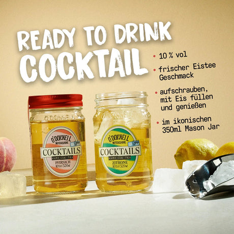 O'Donnell Moonshine Zitrone & Pfirsich Eistee Set – 10% vol.