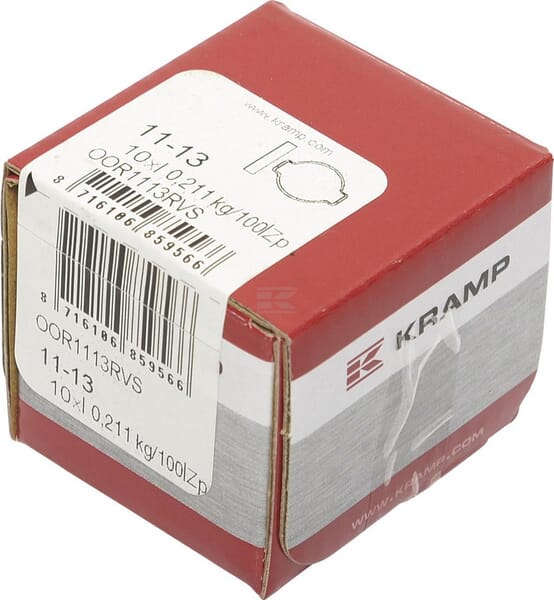 Ohrschelle, doppelt, Edelstahl 11-13 mm