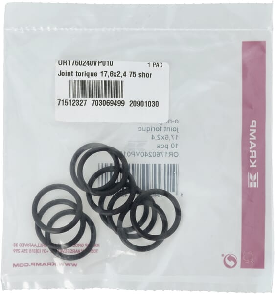 O-Ring 17,6x2,4 75 shore Viton 10x