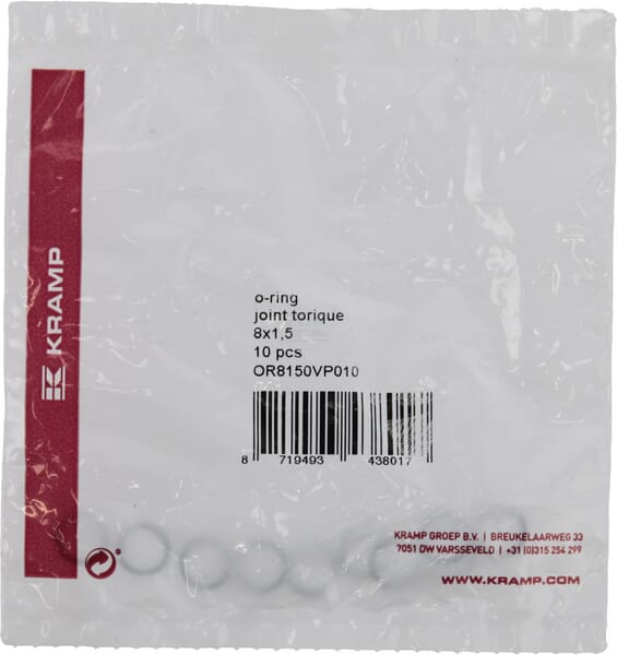 O-Ring 8x1,5 75 shore Viton 10x