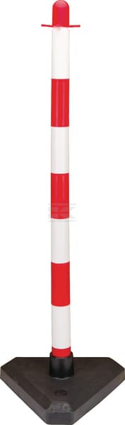 Absperrpfosten rot/weiß