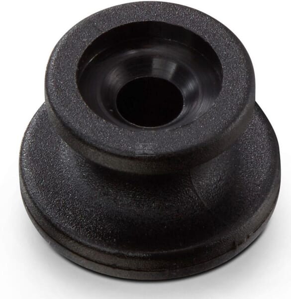 Runder Knopf, Kunststoff schwarz für Expanderseile Ø 6-8 mm