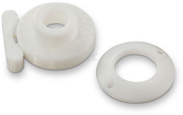 Minax-Fastener Oberteil Kunststoff, weiß 