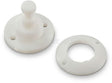 Minax-Fastener Unterteil Kunststoff, weiß 