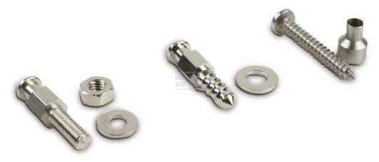 Maschinenschraube 4 x 20 mm inkl. Unterlegscheibe, Messing vernickelt