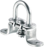 Drehbare Heftklammer für ovale Ösen 42x22 mm Lochabstand: 51 mm, Edelstahl