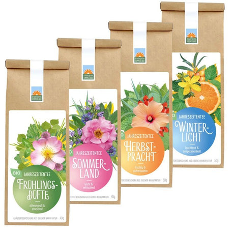 Kräutergarten Pommerland Bio-Kräutertee Jahreszeiten Paket