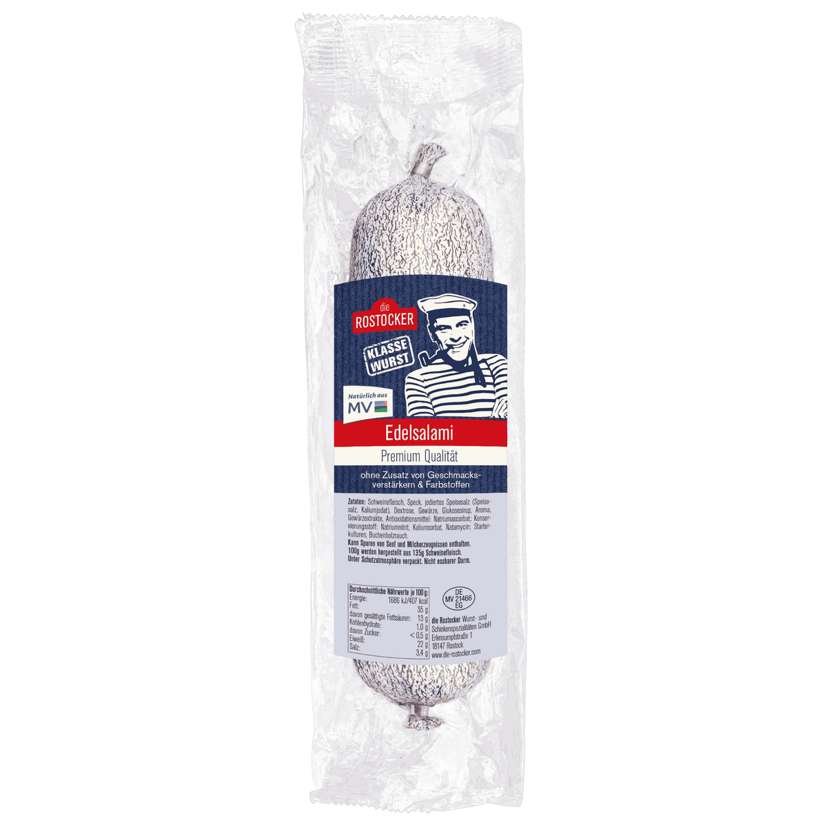 Die Rostocker Edelsalami 400g