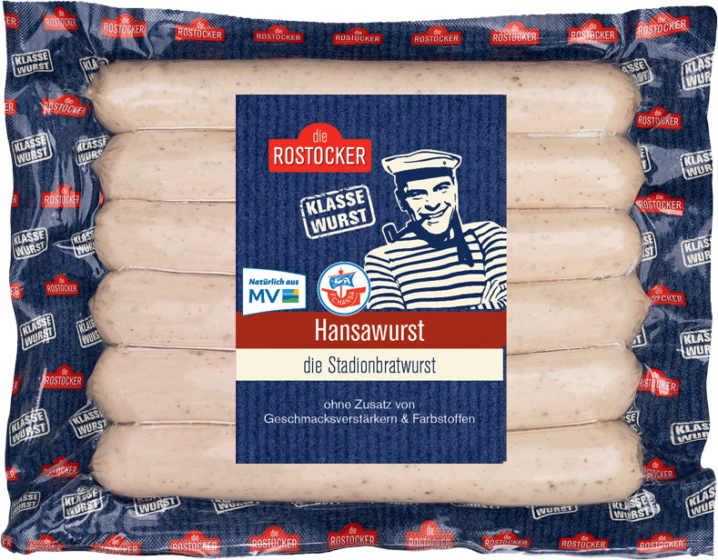 Die Rostocker Hansabratwurst 6 x 100g