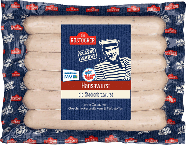 Die Rostocker Hansabratwurst 6 x 100g