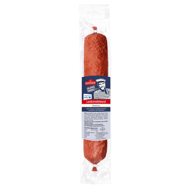 Die Rostocker Landcervelatwurst 350g