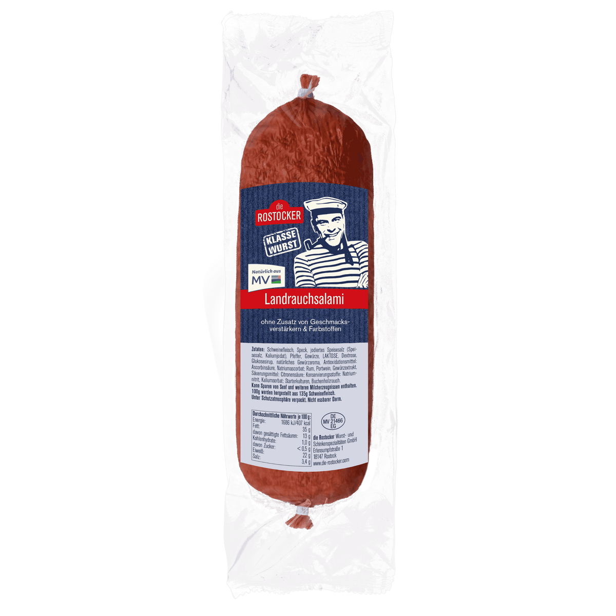 Die Rostocker Landrauchsalami 400g