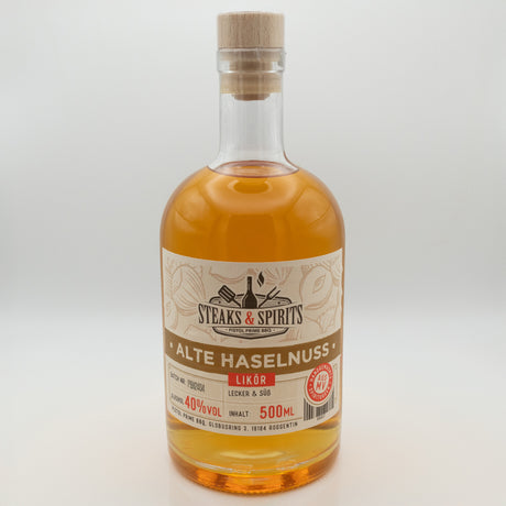 Steaks & Spirits Alte Haselnuss Likör 500ml