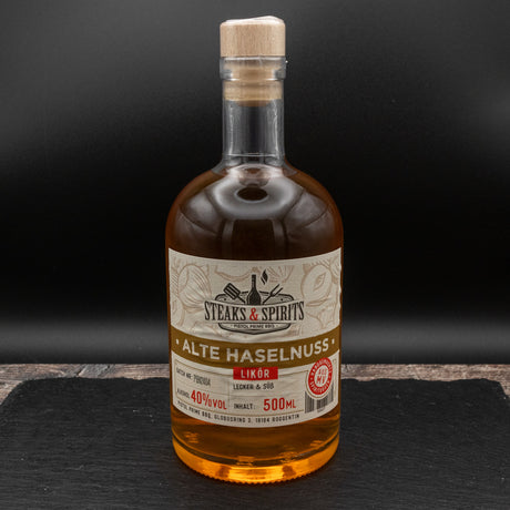 Steaks & Spirits Steaks & Spirits Alte Haselnuss Likör 40% 500ml