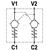 Entsp. Rückschlagventil FPD 3/8 2R0-80-231