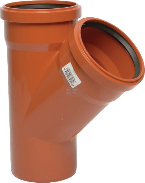 KG Y-Stück PVC 125/125 mm x 45°