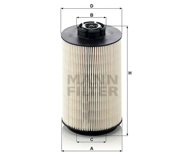 PU 1058 x Kraftstofffilterelement (metallfrei)